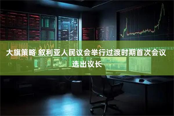 大旗策略 叙利亚人民议会举行过渡时期首次会议 选出议长